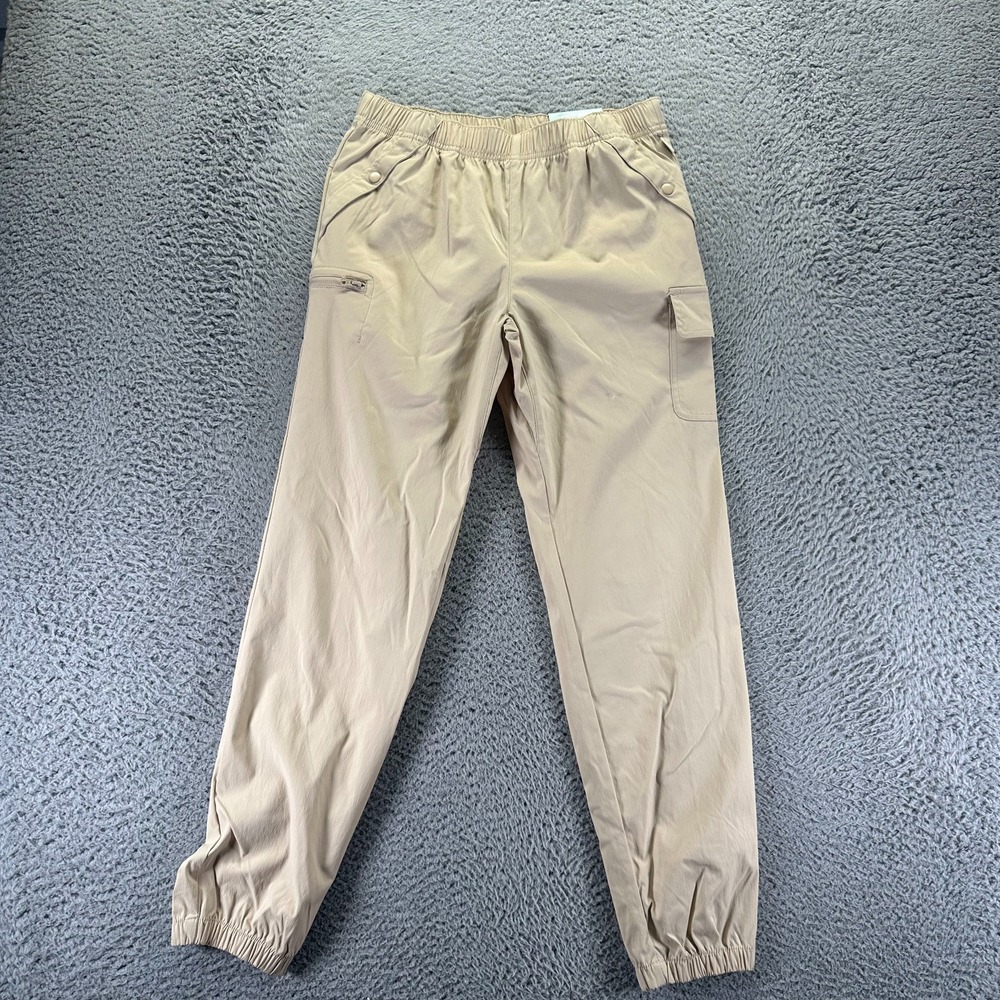Magellan‎ Pant Girls XL Beige Nylon Cargo Jogger Tapered Classic Utility Stretch